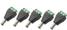 80118  (Pack Of 5) male Dc Plug Adapter